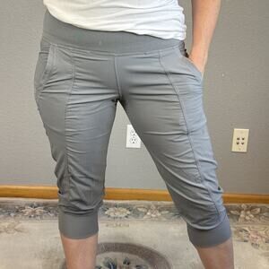 Lululemon In Flux Crop Pants Joggers Size 6 Slate Gray Pockets
